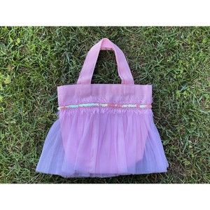 Ballerina Bag, Pink Bridesmaid Tote, Baby Shower Gift, Flower Girl Bag